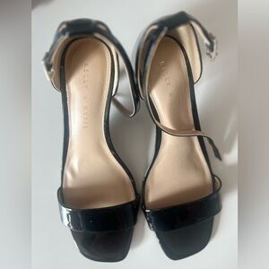 Kelly & Katie Black Patent Heels